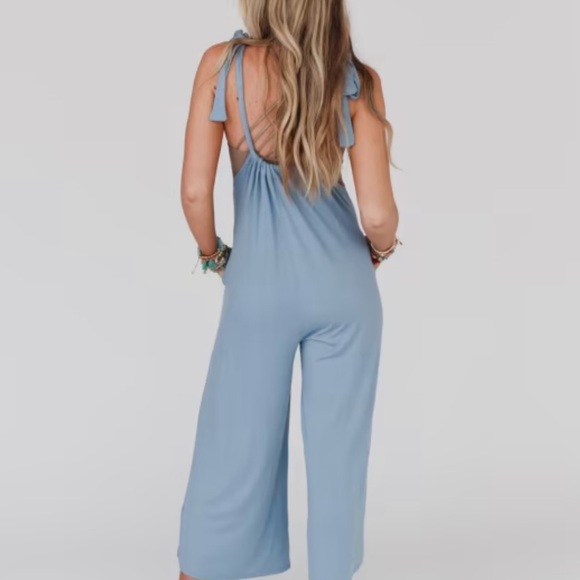 NWT Three Bird Nest Gathered jumpsuit - Picture 3 of 4